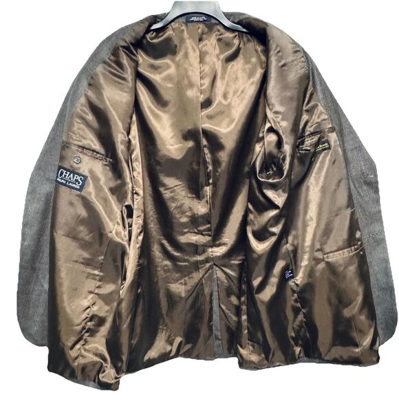 Chaps Ralph Lauren Men's Sport Jacket Blazer Size 50L Silk & Wool Blend 50 Long - Picture 3 of 9